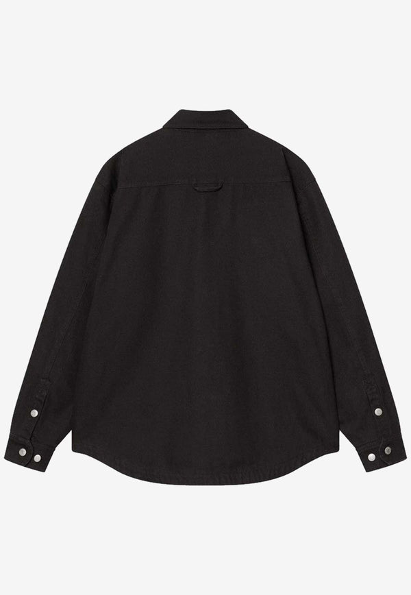 Carhartt Wip Selby Logo Buttoned Shirt Black I035305CO/R_CARH-89XX