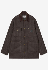 Carhartt Wip Lowis Chore Houndstooth Field Jacket Brown I035344PL/R_CARH-35MXX