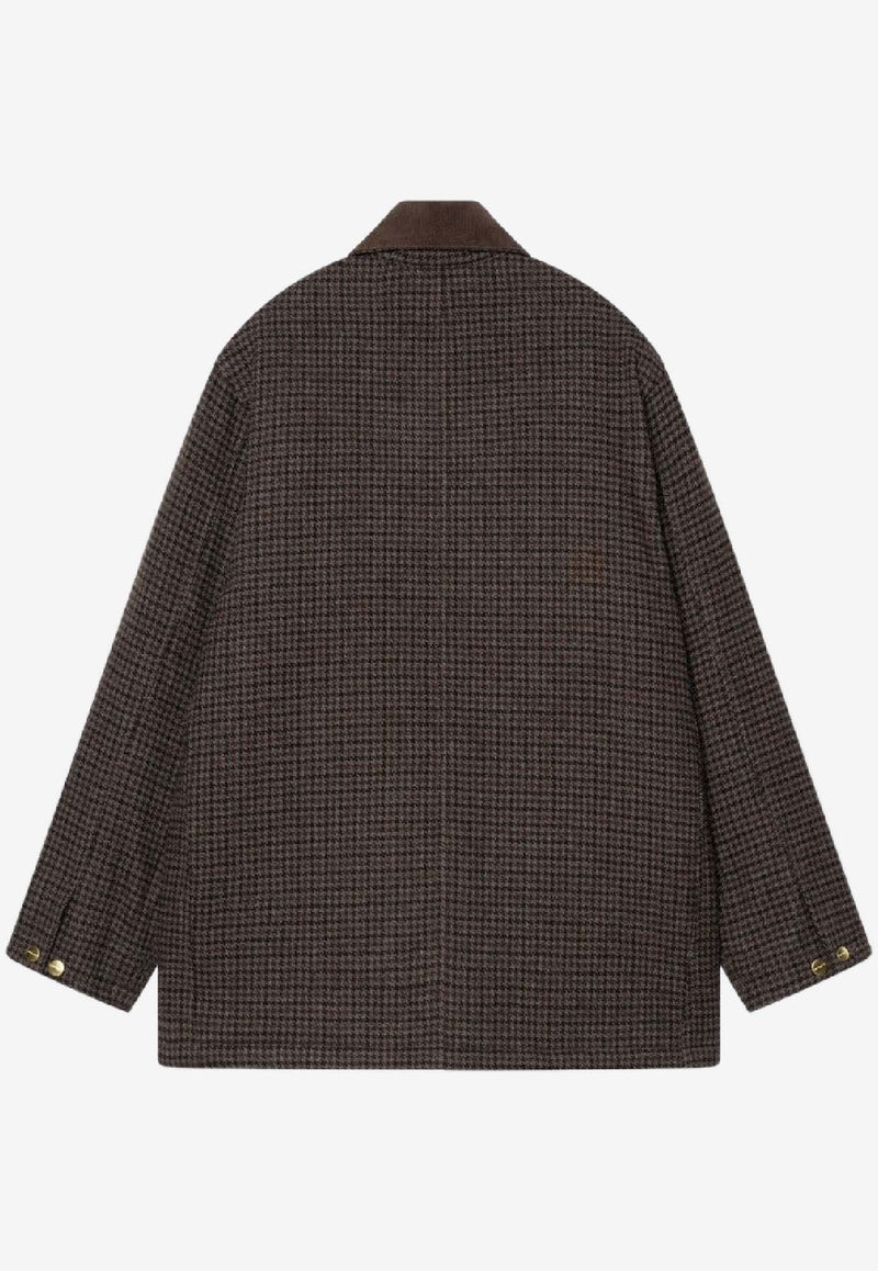 Carhartt Wip Lowis Chore Houndstooth Field Jacket Brown I035344PL/R_CARH-35MXX