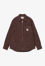 Carhartt Wip Bellamy Check Zip-Up Jacket Brown I035422PL/R_CARH-34SXX