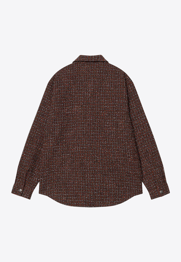 Carhartt Wip Bellamy Check Zip-Up Jacket Brown I035422PL/R_CARH-34SXX