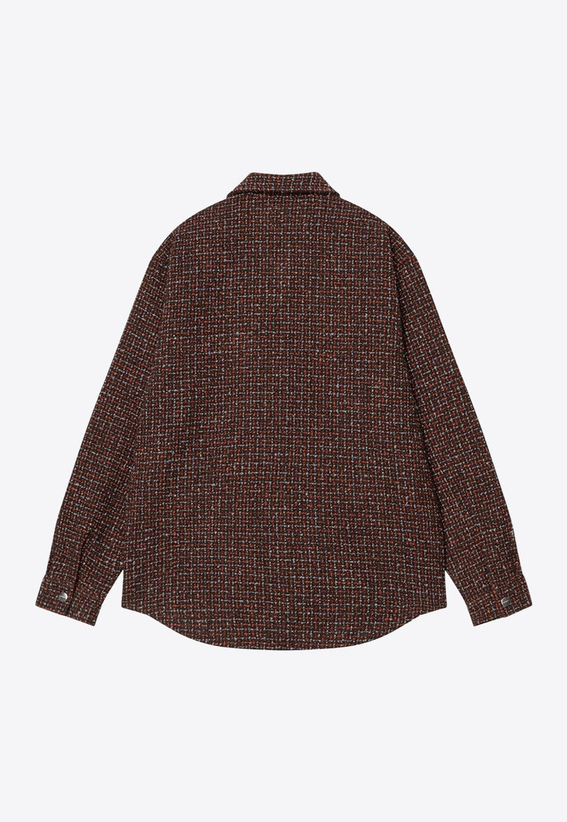 Carhartt Wip Bellamy Check Zip-Up Jacket Brown I035422PL/R_CARH-34SXX