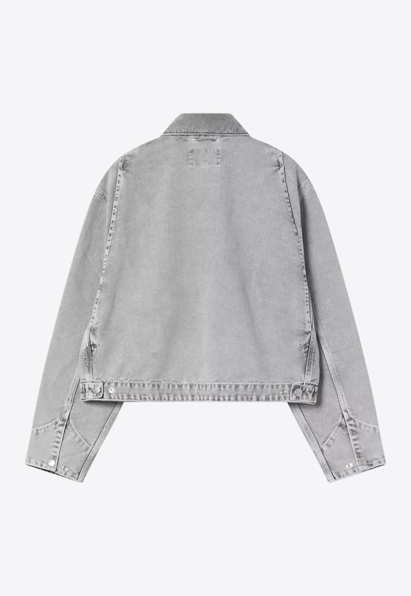 Carhartt Wip Emery Bleached Denim Jacket Gray I035570CO/R_CARH-00E