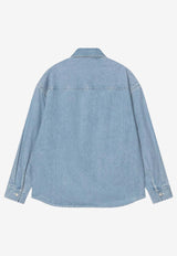 Carhartt Wip Marly Long-Sleeved Denim Shirt Blue I035584DE/R_CARH-0135