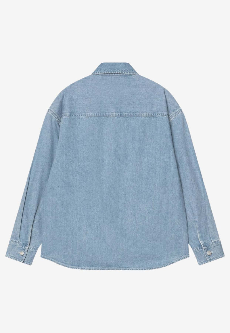 Carhartt Wip Marly Long-Sleeved Denim Shirt Blue I035584DE/R_CARH-0135