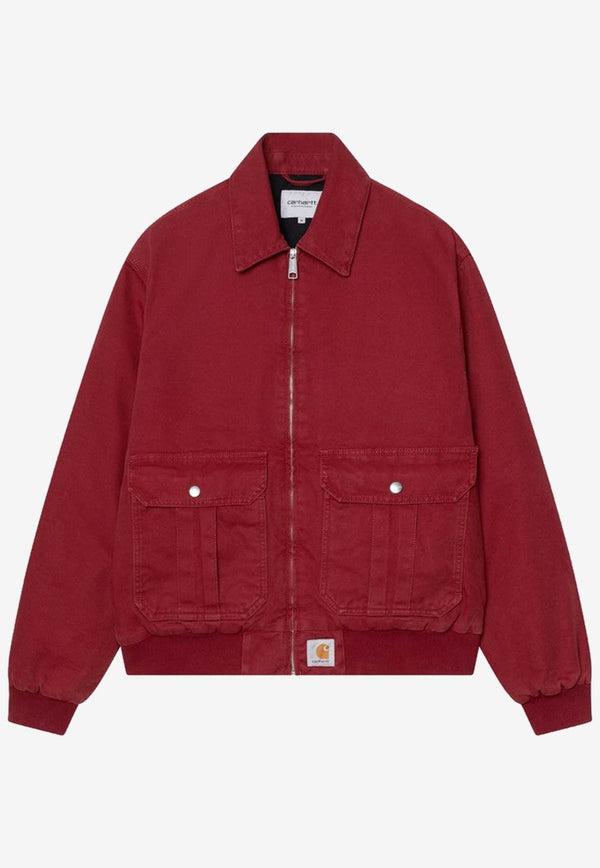 Carhartt Wip Stanton Zip-Up Jacket Red I035617CO/R_CARH-H806