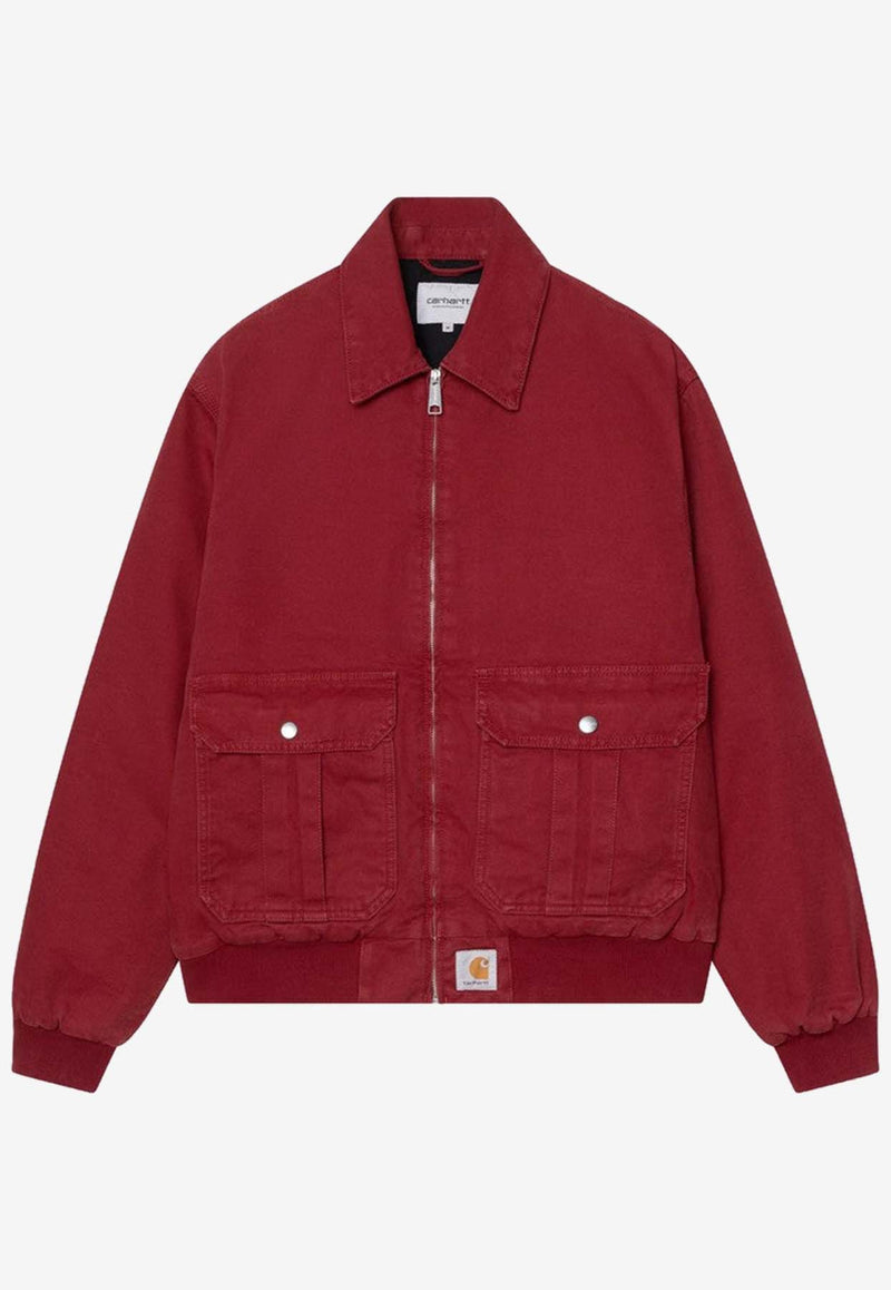Carhartt Wip Stanton Zip-Up Jacket Red I035617CO/R_CARH-H806