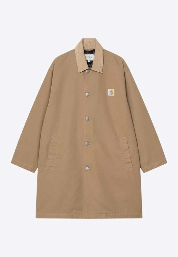 Carhartt Wip Webster Canvas Long Coat Beige I035618CO/R_CARH-3AF02