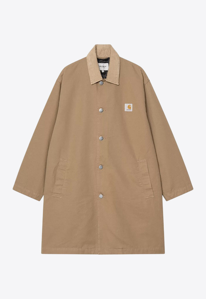 Carhartt Wip Webster Canvas Long Coat Beige I035618CO/R_CARH-3AF02