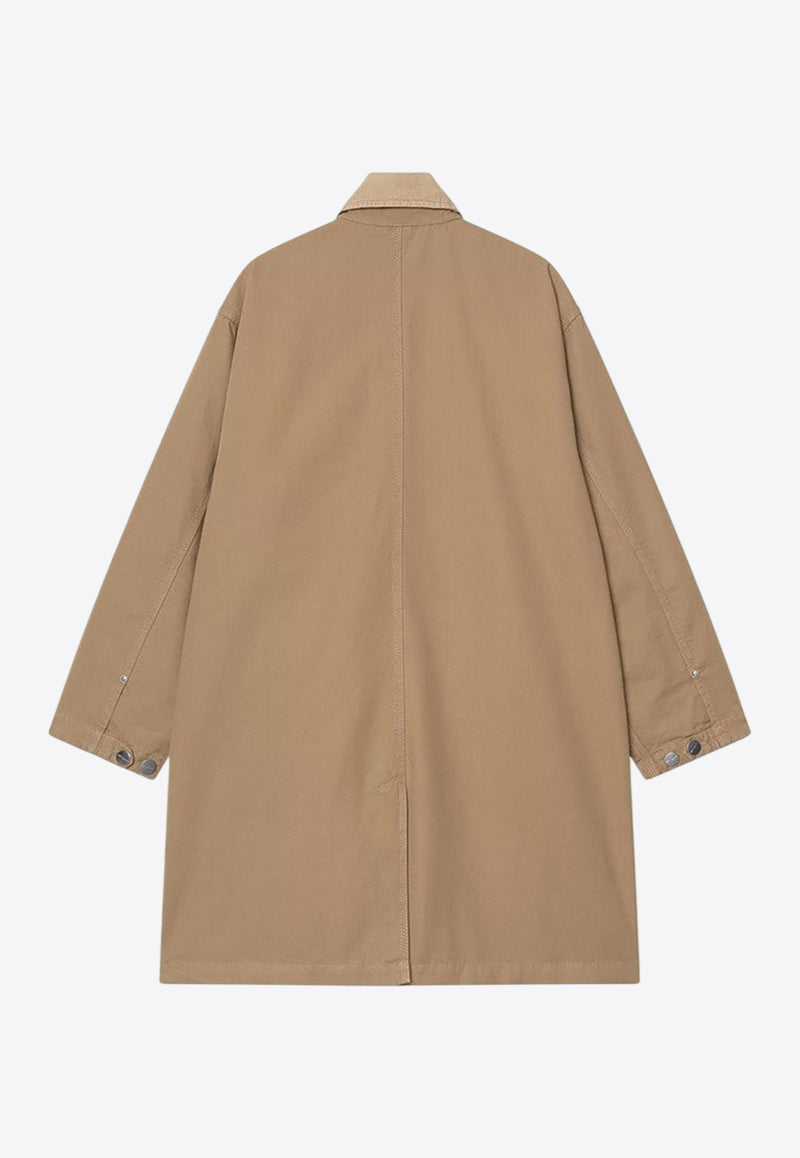 Carhartt Wip Webster Canvas Long Coat Beige I035618CO/R_CARH-3AF02