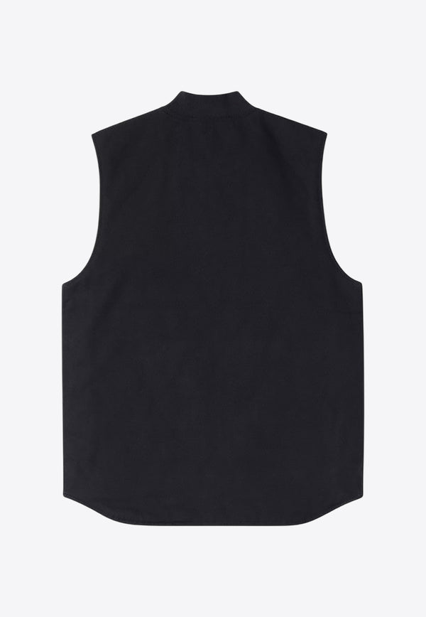 Carhartt Wip Classic Logo Patch Zip-Up Vest Navy I035695CO/R_CARH-1C01