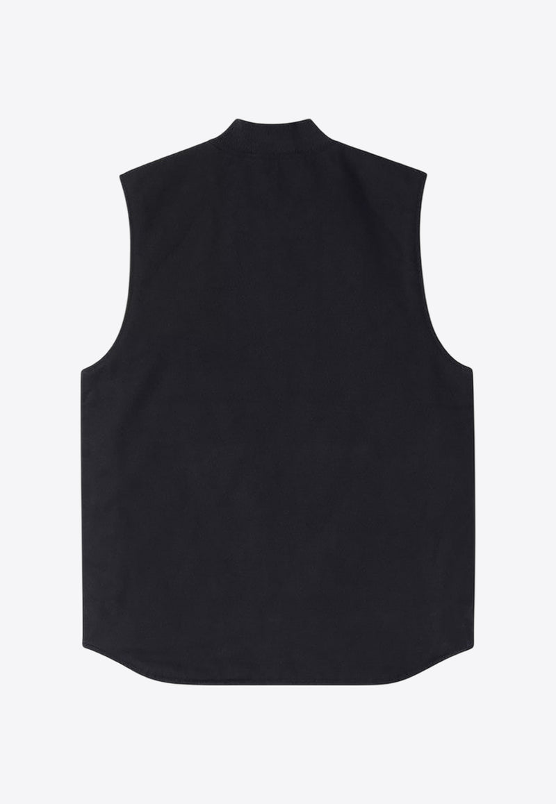 Carhartt Wip Classic Logo Patch Zip-Up Vest Navy I035695CO/R_CARH-1C01