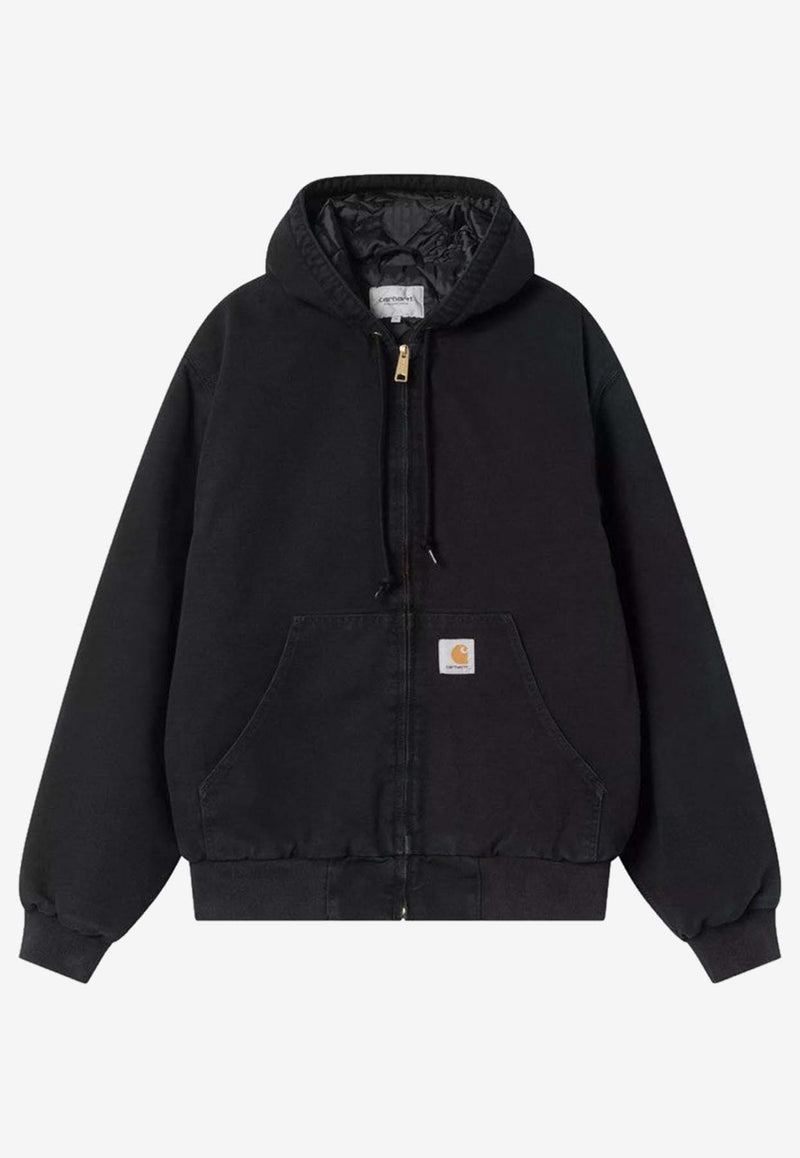 Carhartt Wip OG Active Zip-Up Hooded Sweatshirt Black I035891CO/R_CARH-894O
