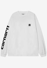 Carhartt Wip Archived Script Long-Sleeved T-shirt White I036002CO/S_CARH-02XX