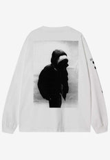 Carhartt Wip Archived Script Long-Sleeved T-shirt White I036002CO/S_CARH-02XX