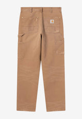 Carhartt Wip Double-Knee Distressed Pants Beige I036274CO/S_CARH-HZB732