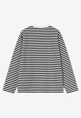 Carhartt Wip Ezra Long-Sleeved Stripe T-shirt Monochrome I036345CO/S_CARH-3KRXX