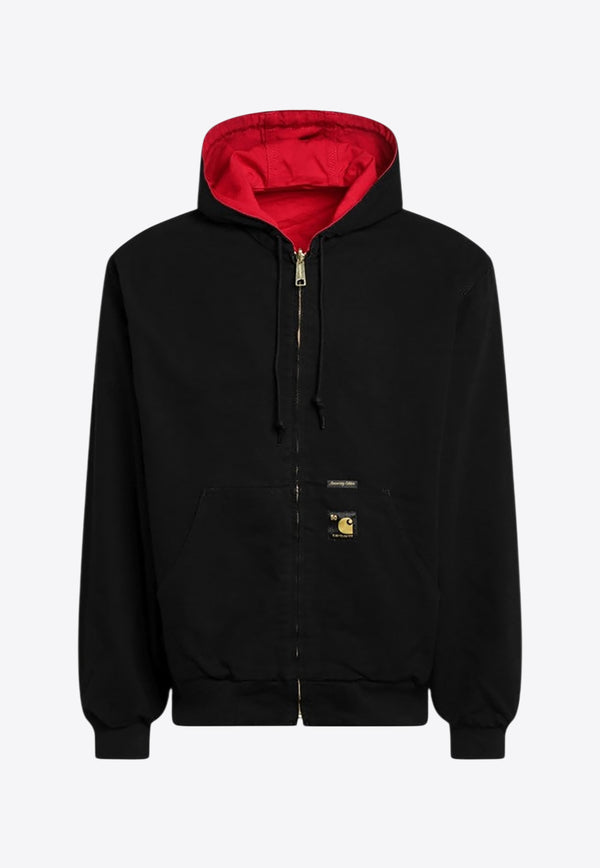 Carhartt Wip OG Active Zip-Up Hooded Sweatshirt Black I036412CO/R_CARH-3GJ02