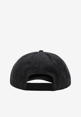 Carhartt Wip Logo Patch Faded Canvas Baseball Cap Black I036654CO/S_CARH-8906