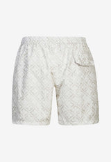 Eleventy Printed Beach Shorts Sand