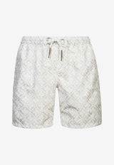 Eleventy Printed Beach Shorts Sand