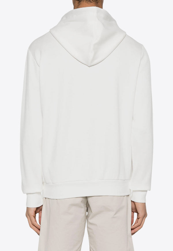 Eleventy  Zip-Up Hooded Sweatshirt White I75FELI18TES0I213WHITE