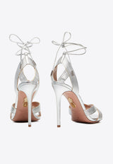 Aquazzura Ari 105 Leather Sandals IARHIGS0-SPL-CCC Silver