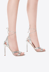 Aquazzura Ari 105 Leather Sandals IARHIGS0-SPL-CCC Silver