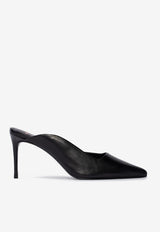 BLACK SUEDE STUDIO Icon 80 Leather Asymmetric Mules Black ICON80_BLACK