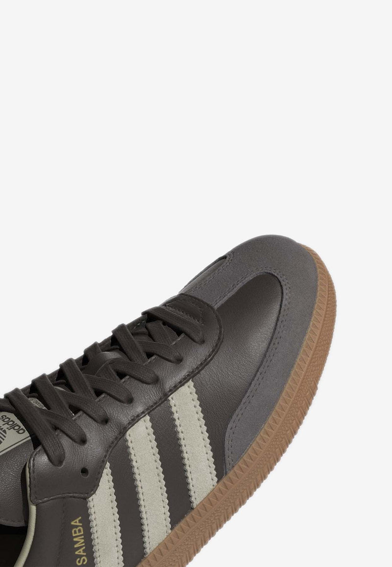 Adidas Originals Samba OG Leather Low-Top Sneakers Brown ID1481LE/P_ADIDS-BP