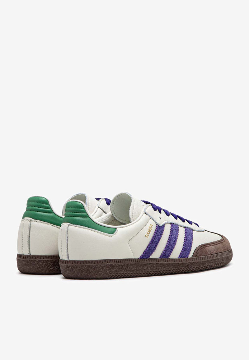 Adidas Originals Samba OG Low-Top Sneakers Multicolor ID8349PURPLE MULTI