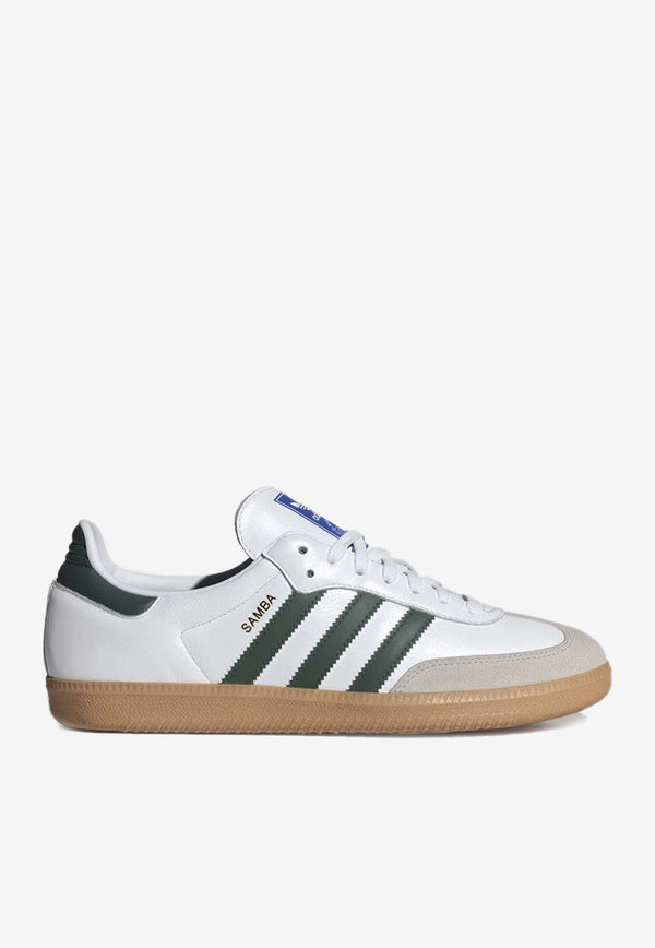 Adidas Originals Samba OG Low-Top Sneakers White IE3437LE/O_ADIDS-WHTGRN