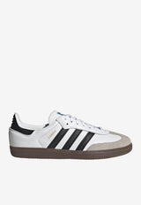Adidas Kids Boys Samba OG Leather Sneakers White IE3677_WHITE