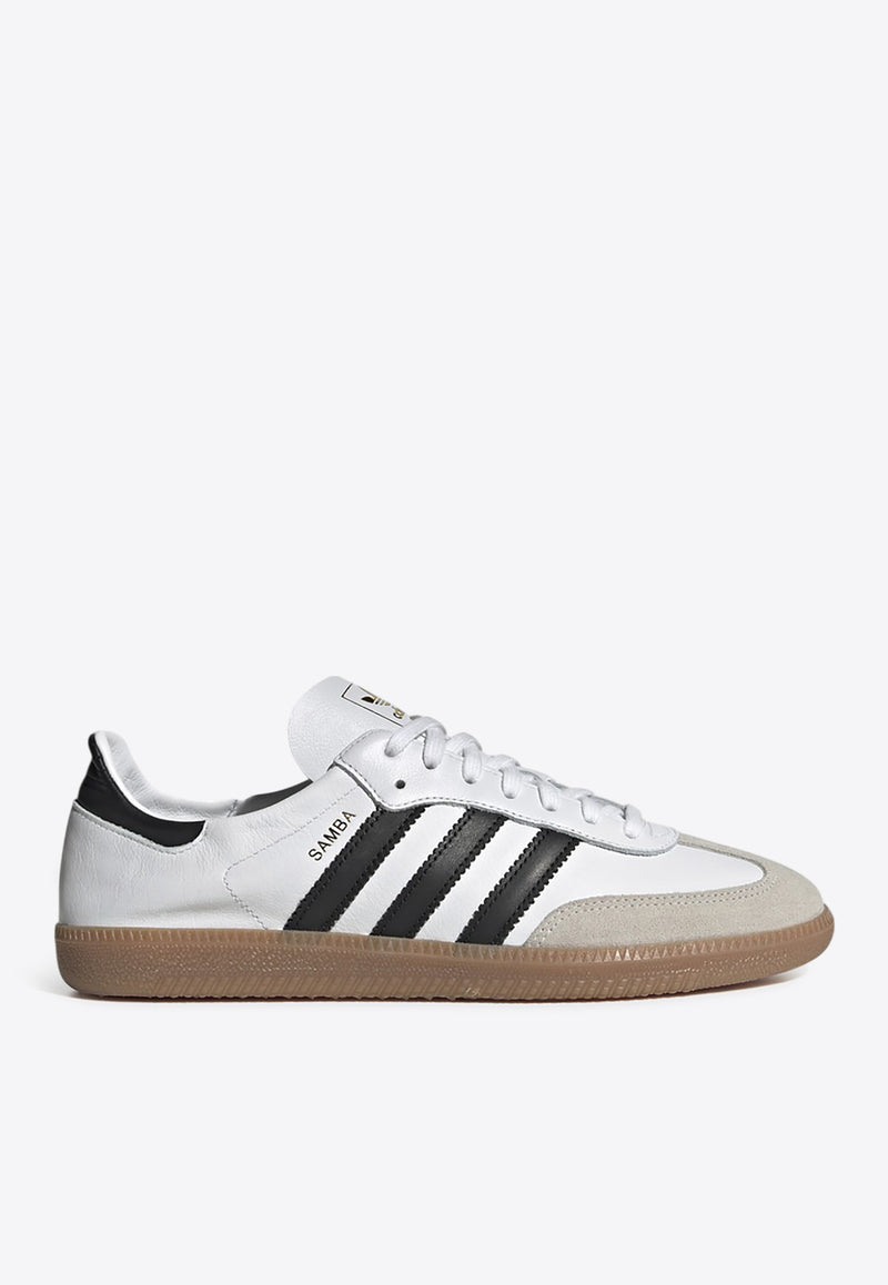 Adidas Originals Samba Decon Leather Low-Top Sneakers White IF0642LE/Q_ADIDS-FW