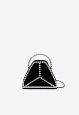 Thalie Paris Mini Cleo Crystal Embellished Handbag Black IG-03-0025-125-03_BLACK