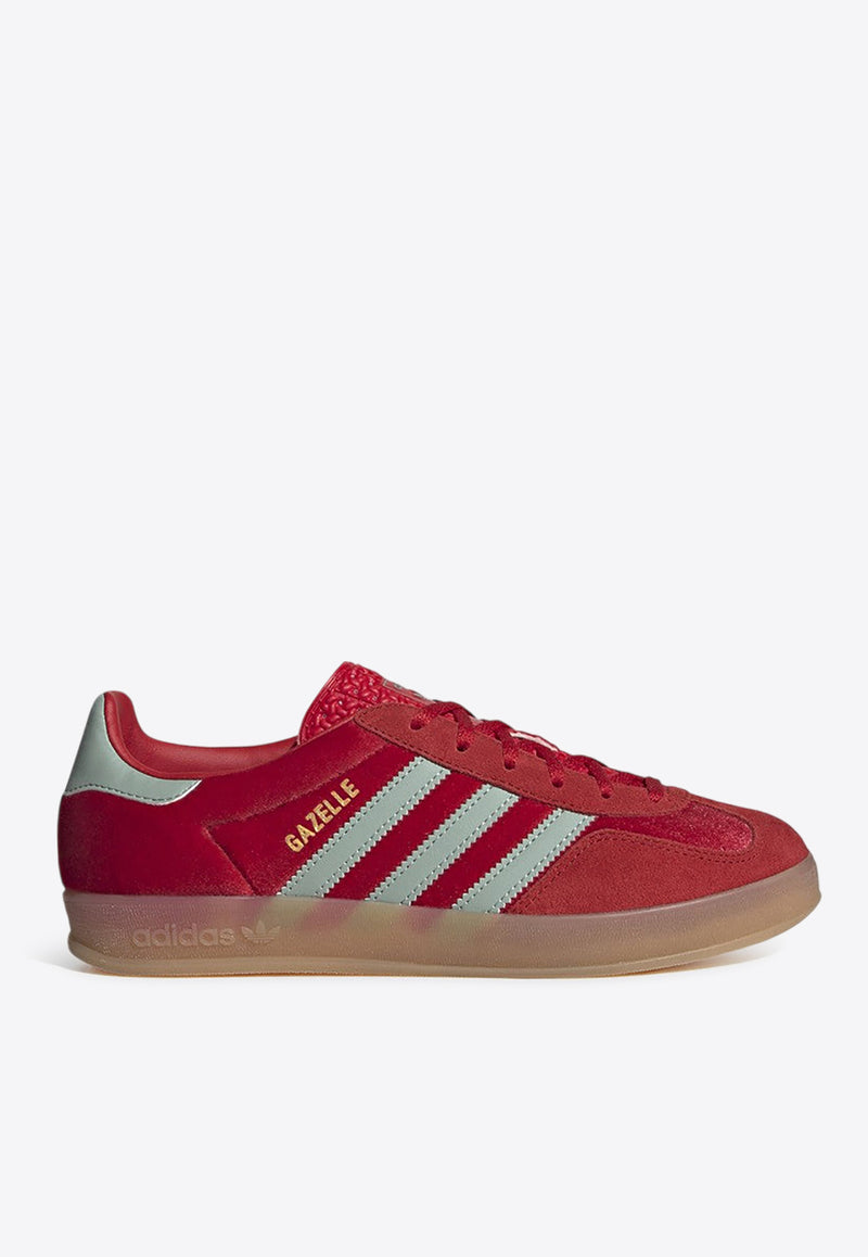 Adidas Originals Gazelle Indoor Suede Sneakers Red IG6786LE/P_ADIDS-BH