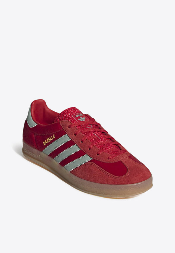 Adidas Originals Gazelle Indoor Suede Sneakers Red IG6786LE/P_ADIDS-BH