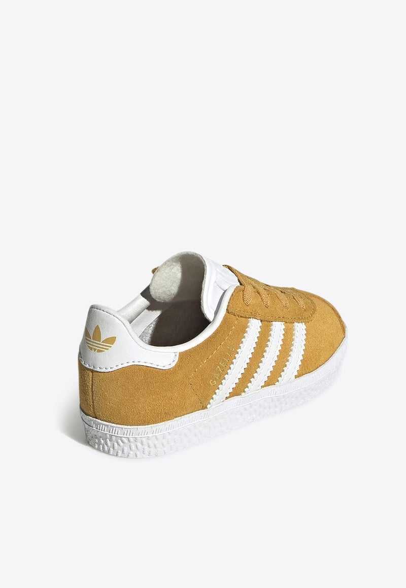 Adidas Kids Boys Gazelle Suede Sneakers Yellow IH0361LS/P_ADIDS-YL