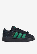 Adidas Kids Boys Minecraft Campus 00s Leather Sneakers Black IH1734_BLACK