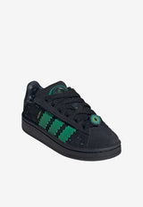 Adidas Kids Boys Minecraft Campus 00s Leather Sneakers Black IH1734_BLACK