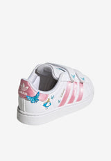 Adidas Kids Baby Girls Disney Superstar II Leather Sneakers White IH1743_WHITE