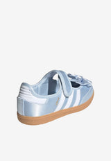 Adidas Kids Girls Disney Samba Mary-Jane Shoes Light Blue IH1755_LIGHT BLUE