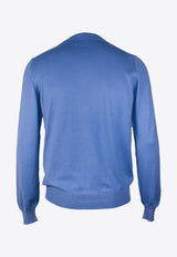 Ribbed Knit Crewneck Sweater