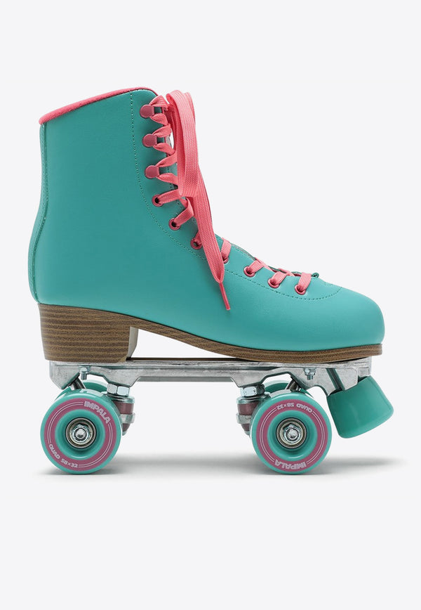 Impala Skate Roller Skates in Vegan Leather IMPROLLER1-EL/1_IMPAL-AQ Green