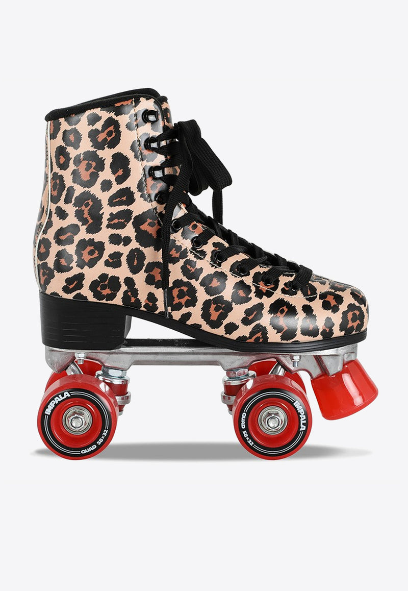 Impala Skate Leopard Print Roller Skates IMPROLLER1LE/1_IMPAL-LP Multicolor