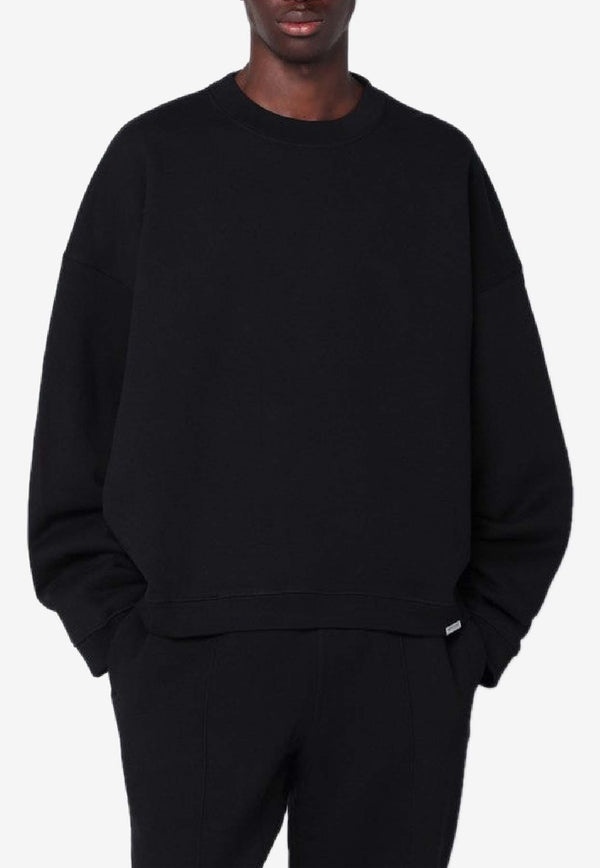 Represent Initial Crewneck Sweatshirt Black INM415CO/R_REPRE-001