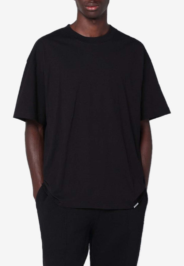 Represent Initial Oversized T-shirt Black INM4742CO/R_REPRE-001