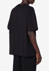 Represent Initial Oversized T-shirt Black INM4742CO/R_REPRE-001
