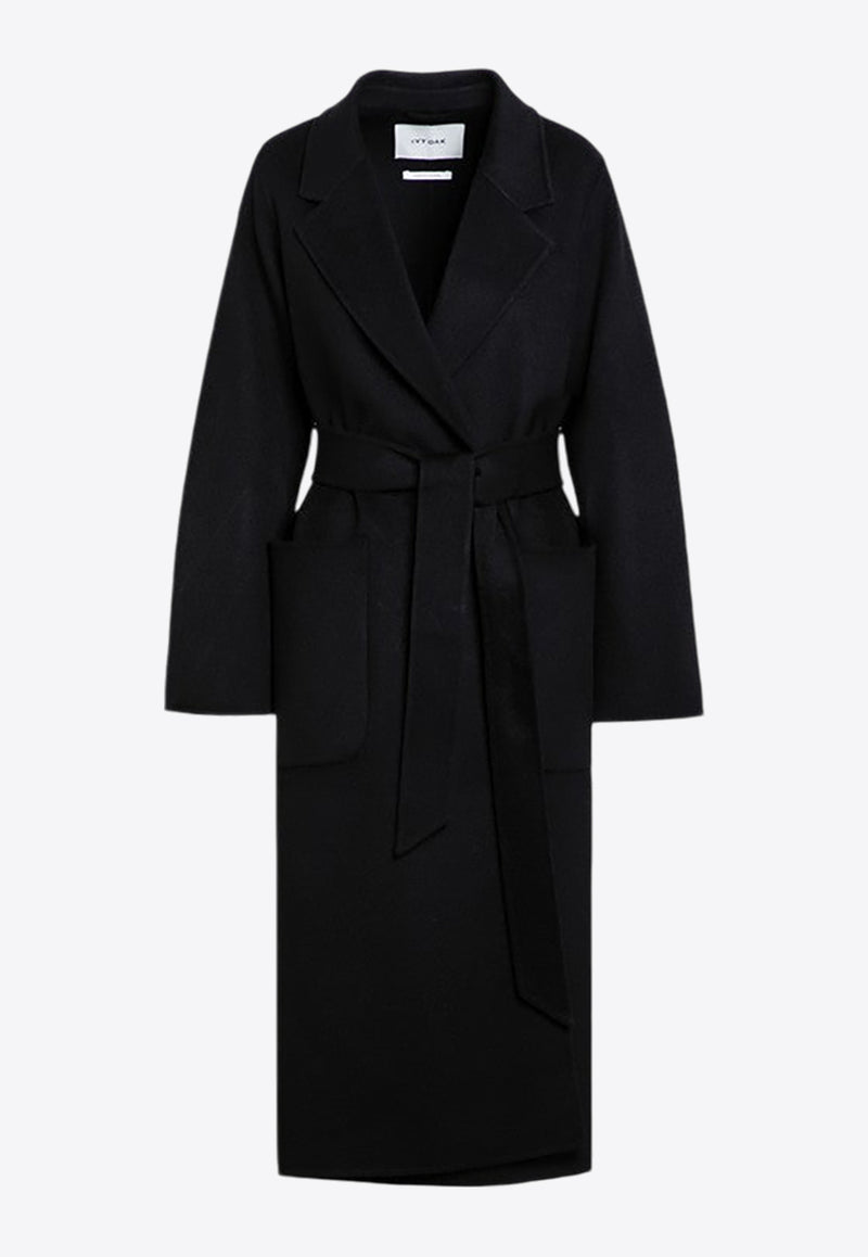 Ivy Oak Celia Belted Wool Coat Black IO111046WO/P_IVY-BK999