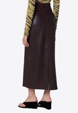 Leather Midi Skirt